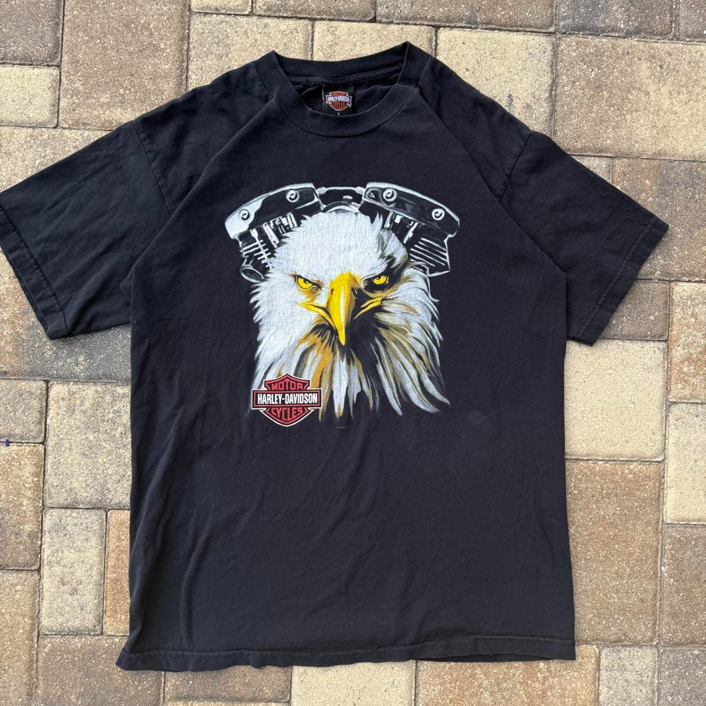 Y2k Harley Davidson Eagle Tee